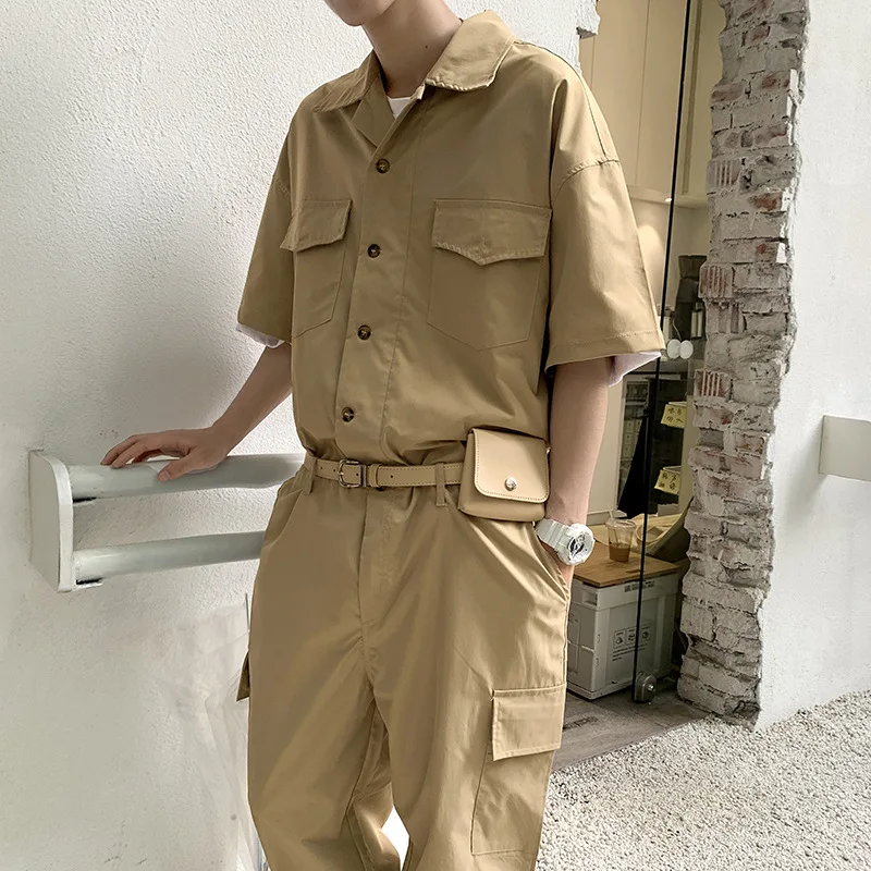 Corteiz Cargo Pant - Мужская мода с кожаной поясной сумкой,