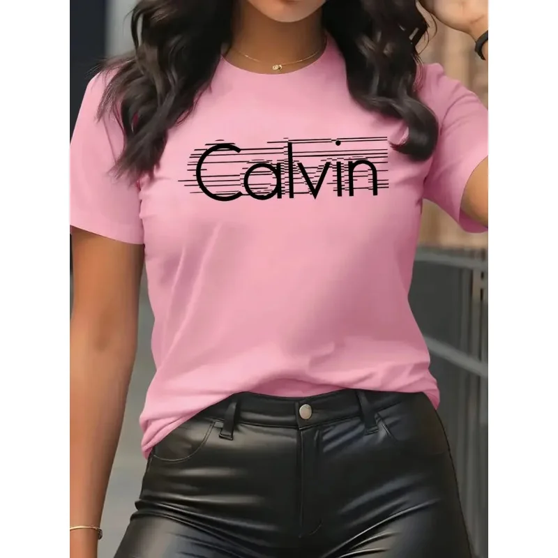 Quality Streetwear Brand - Calvin женская футболка для отдыха, модные