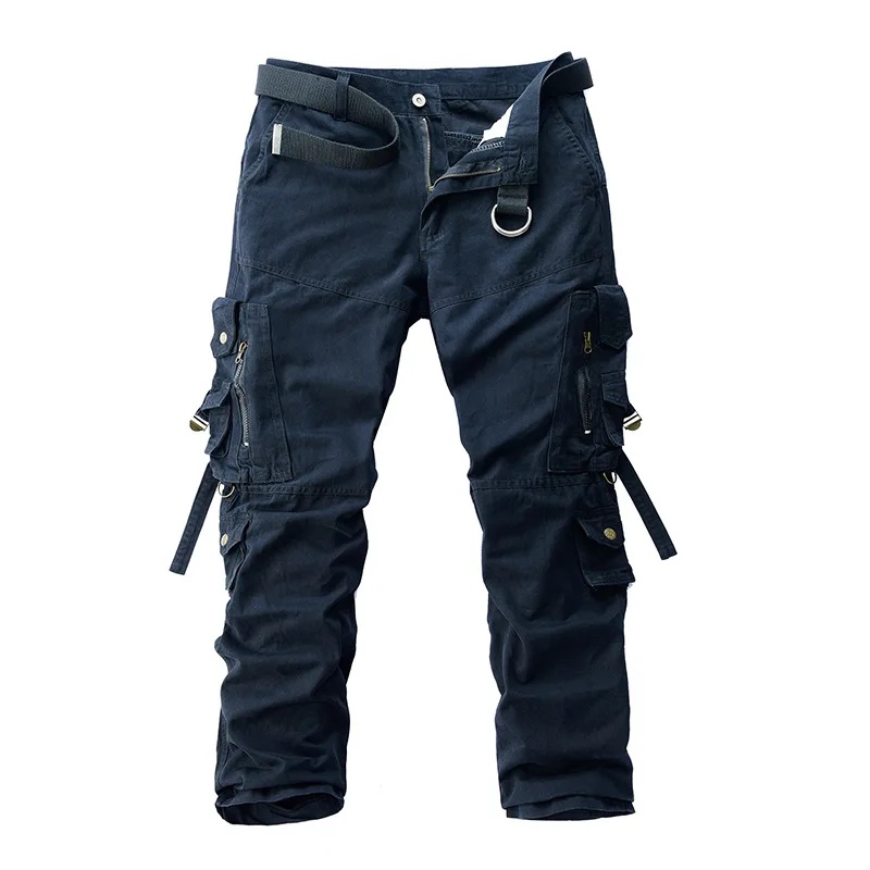 Corteiz Cargo Pant - Мужские брюки-карго, однотонные свободные хлопковые повседневные
