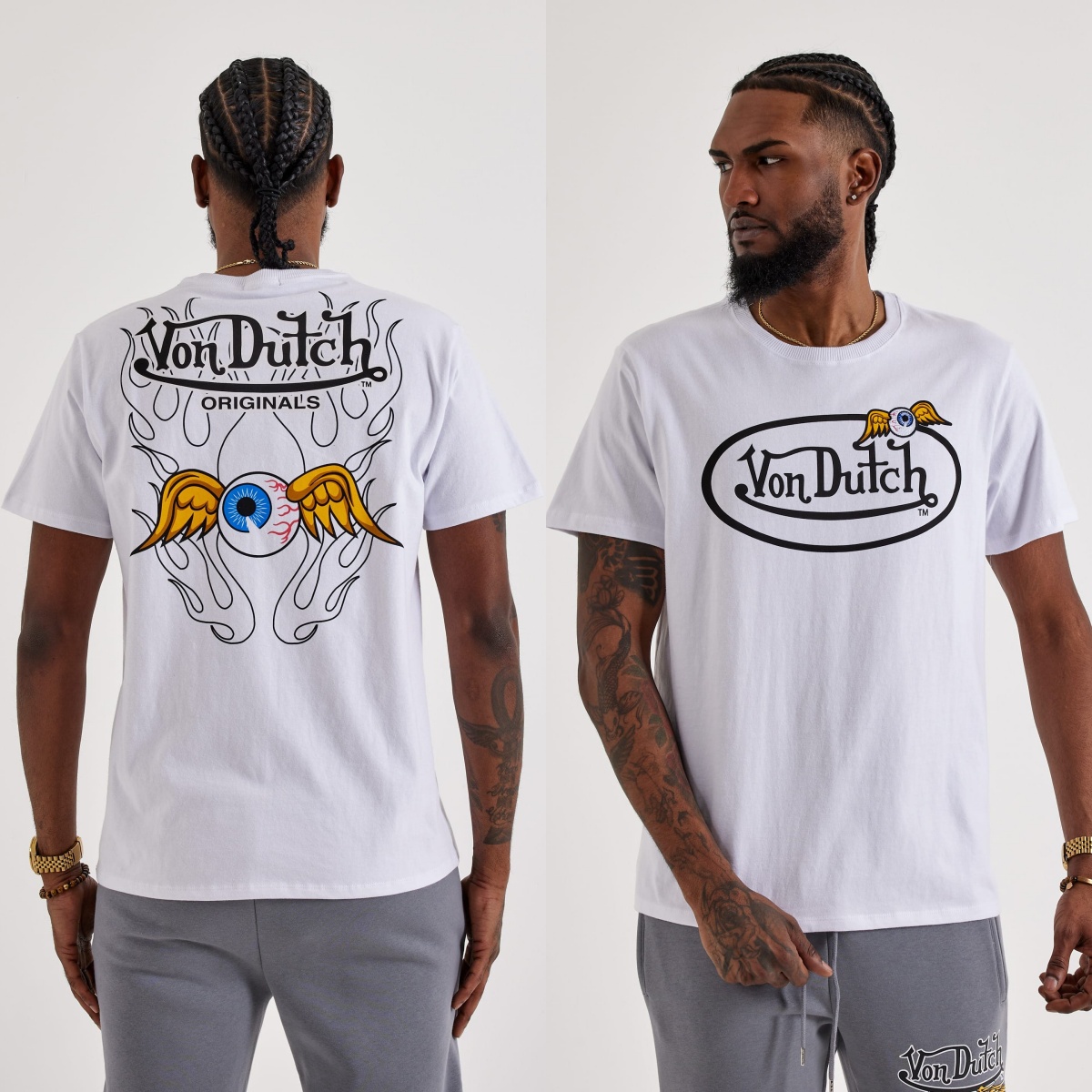 Streetwear Brand With Eye - Футболка с логотипом Flying Eye Von
