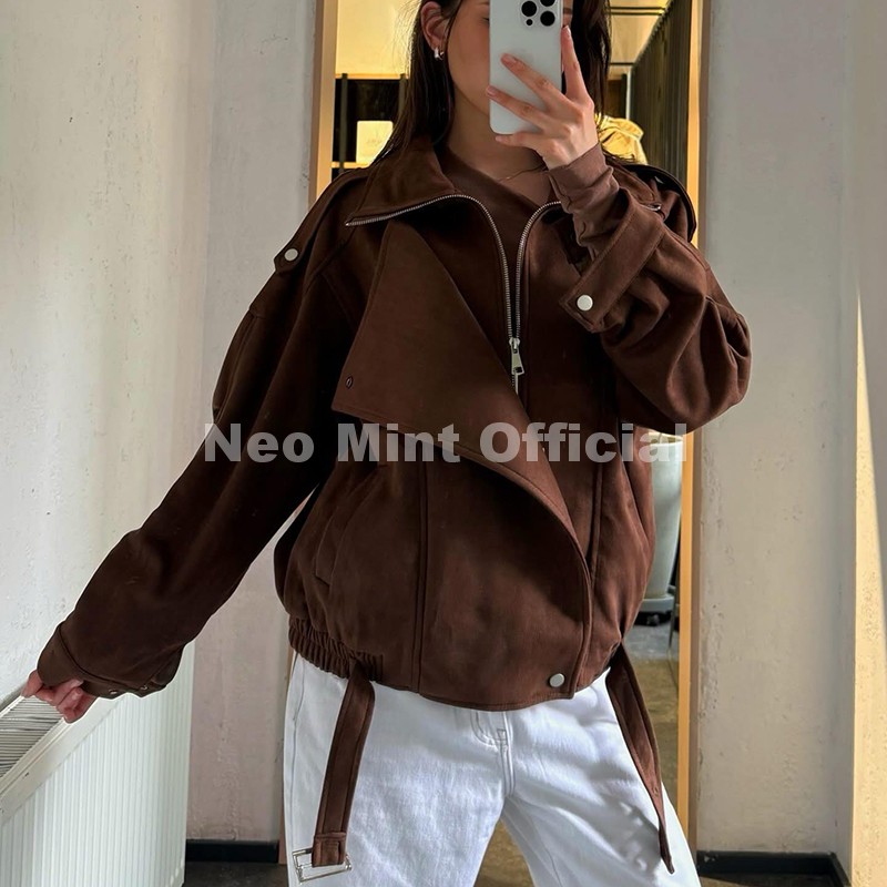 Новая осенняя коричневая замше – обзор и цена Streetwear Brand Jacket
