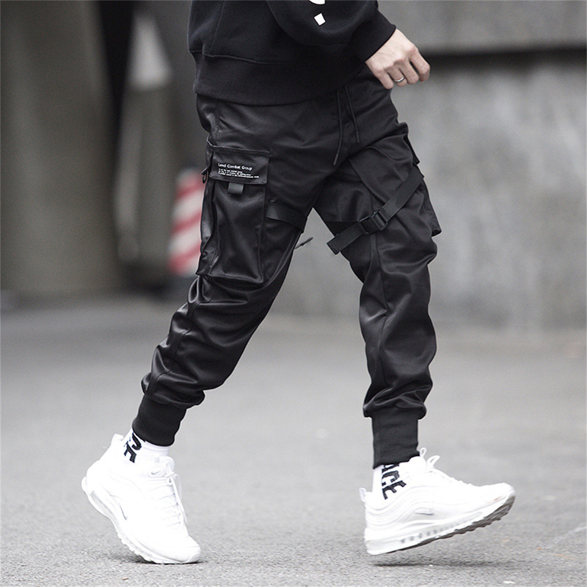 Черные брюки-карго в стиле хип – обзор и цена Streetwear Brand Jacket