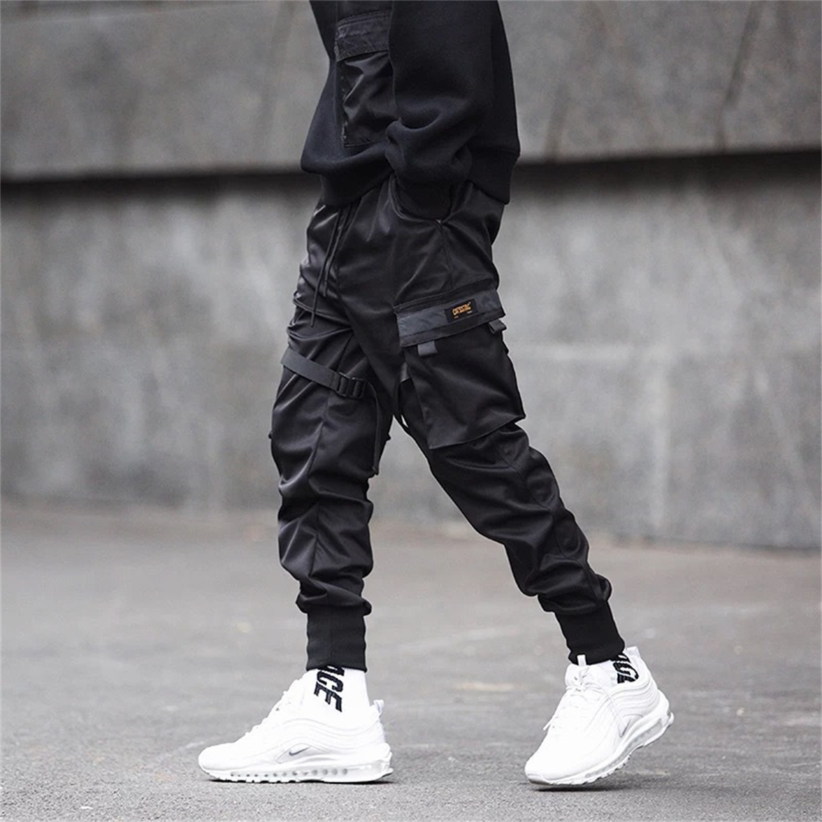 Черные брюки-карго в стиле хип – обзор и цена Streetwear Brand Jacket